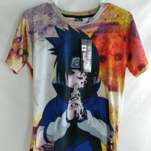Mr. 1991 INC & Ms. Go Anime Naruto 3D Multicolored Graphic T-Shirt Size Large